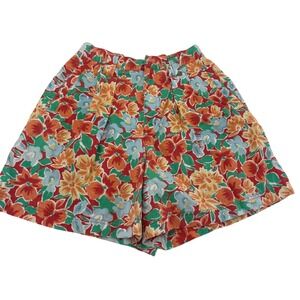 Essentials Sport Vintage Mom Shorts Floral High Waisted Multicolor Womens Sz 10‎